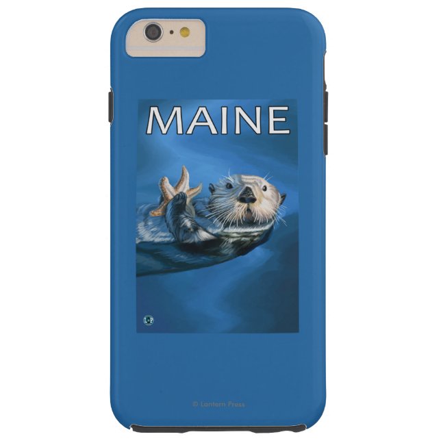 Coques Case-Mate iPhone Scène de loutre de MaineSea (Dos)