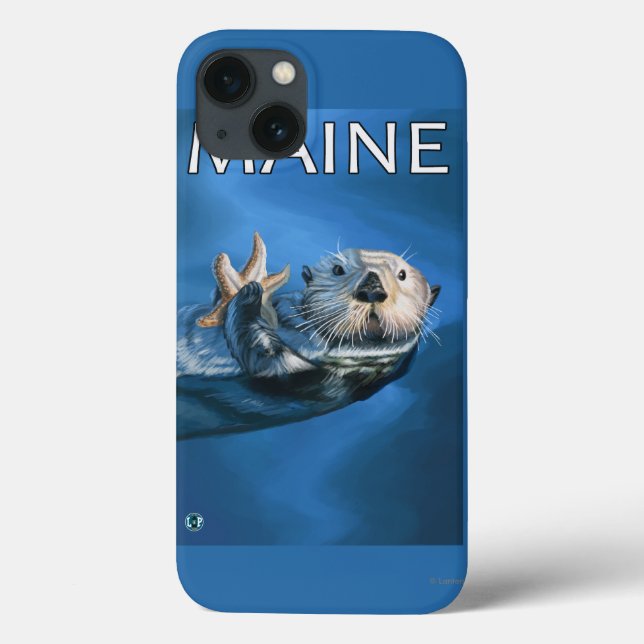 Coques Case-Mate iPhone Scène de Loutres de Maine (Verso)