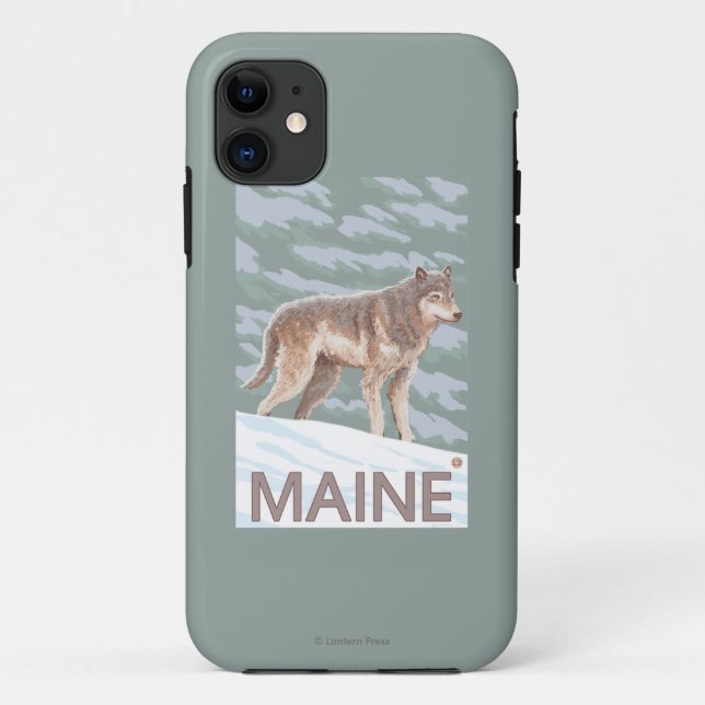 Coques Case-Mate iPhone Scène de MaineWolf (Dos)