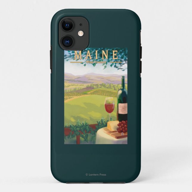 Coques Case-Mate iPhone Scène de pays de MaineWine (Dos)
