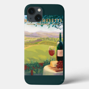 Coque Case-Mate iPhone Scène de pays de MassachusettsWine