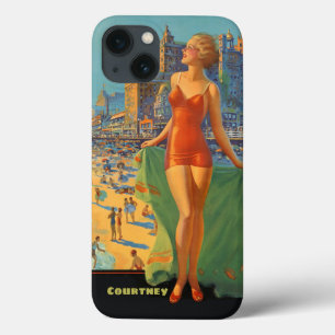 Case-Mate iPhone Case Scène de plage Retro personnalisée