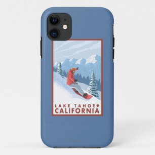 Coque Case-Mate Pour iPhone Scène de surfeur - le lac Tahoe, la Californie