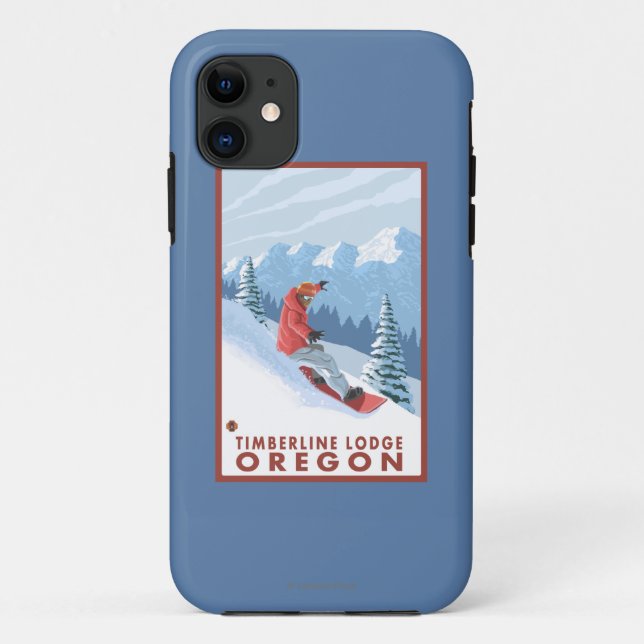 Coques Case-Mate iPhone Scène de surfeur - loge de Timberline, Orégon (Dos)