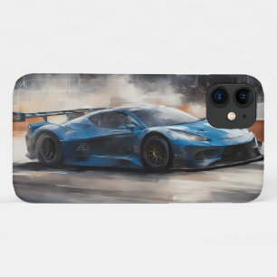 Case-Mate iPhone Case Scène dynamique de course urbaine bleue