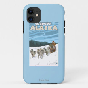 Coque Case-Mate Pour iPhone Scène Sledding de chien - Cordova, Alaska