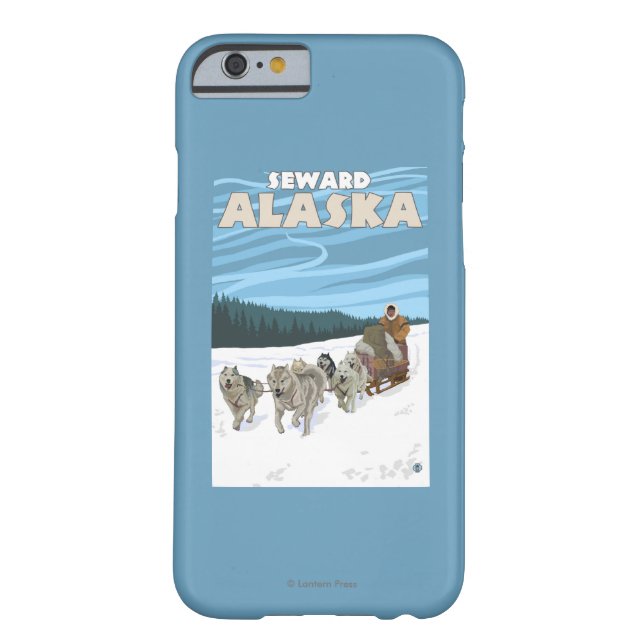 Coques Case-Mate iPhone Scène Sledding de chien - Seward, Alaska (Dos)