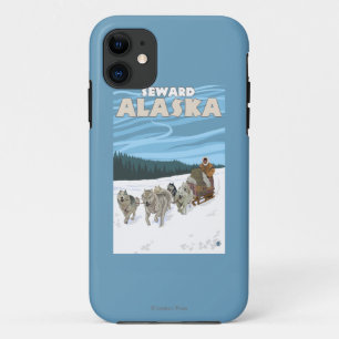 Coques Pour iPhone Scène Sledding de chien - Seward, Alaska
