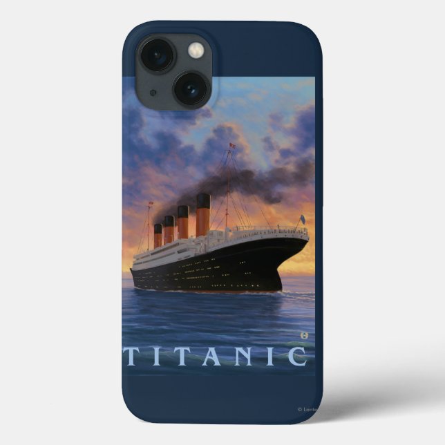Coques Case-Mate iPhone Scène Titanic Ligne étoile blanche (Verso)