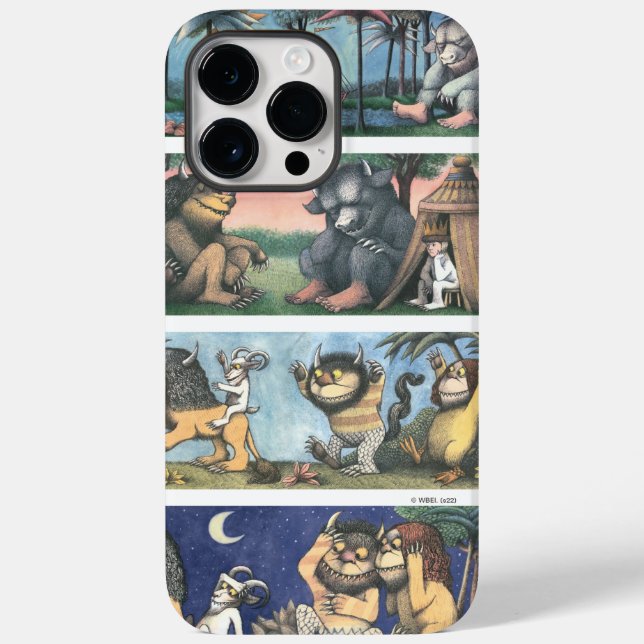 Coques Case-Mate iPhone Scènes de Où les choses sauvages sont (Verso)