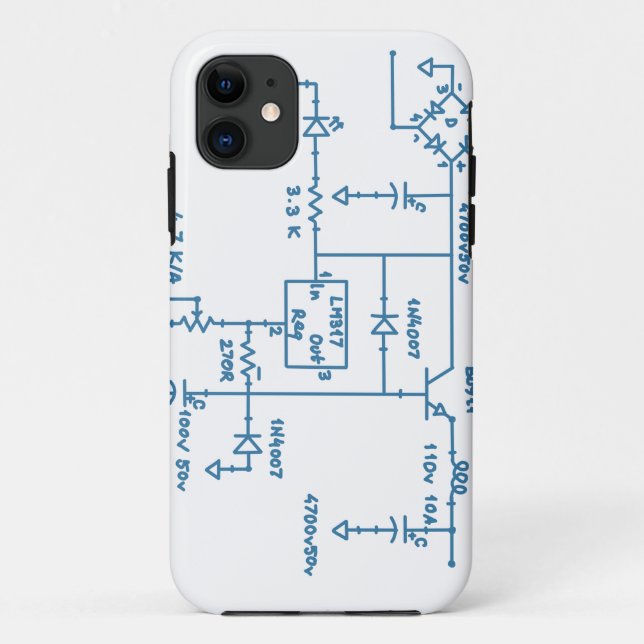 Coques Case-Mate iPhone schéma de circuit électronique technologie plan gé (Dos)