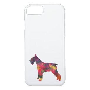 Case-Mate iPhone Case Schnauzer Chien race Geo Silhouette Multi