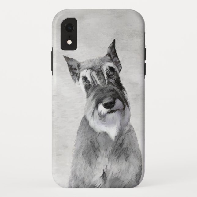 Coques Case-Mate iPhone Schnauzer (Giant) Peinture - Chien Art (Dos)