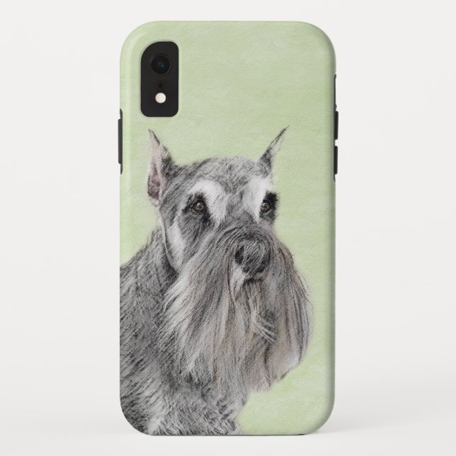 Coques Case-Mate iPhone Schnauzer (Giant, Standard) Peinture - Chien Art (Dos)