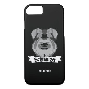 Coque Case-Mate Pour iPhone Schnauzer noir et gris