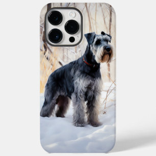 Coque Case-Mate iPhone Schnauzer Qu'il neige Noël