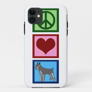 Case-Mate iPhone Case Schnauzers Peace Love