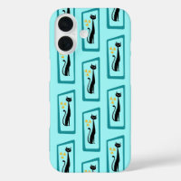 Schrödinger's Cat Mid Century Moderne bleu pâle