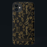 Case-Mate iPhone Case Science Biologie Art Gold Motif Monogramme<br><div class="desc">Le design monogramme branché de ce coque fait l'accessoire parfait. Avec votre motif de biologie de l'or et votre monogramme.Ajoutez votre libellé personnalisé à cette conception en utilisant les zones "Modifier ce modèle de conception" situées à droite de l'élément, ou cliquez sur le bouton bleu "Customiser" pour arranger le texte,...</div>