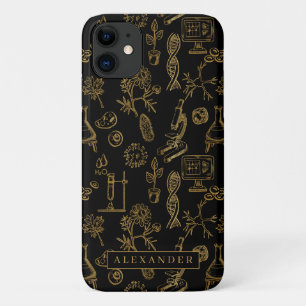 Case-Mate iPhone Case Science Biologie Art Gold Motif Monogramme