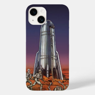 Coque Pour iPhone 14 Science-fiction vintage, astronautes extraterrestr