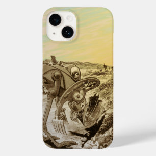 Coque Case-Mate iPhone Science-fiction vintage d'aliens sur une planète e