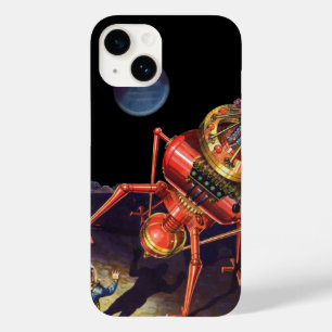 Coques Pour iPhone Science-fiction vintage d'astronaute avec robot al
