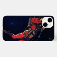 Science-fiction vintage d'astronaute dans l'espace