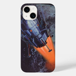 Coques Pour iPhone Science-fiction vintage, fusée lunaire décollant