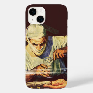 Coques Pour iPhone Science-fiction vintage, Scientifique fou en labor
