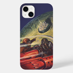 Coques Pour iPhone Science-fiction vintage, ville futuriste sur la lu