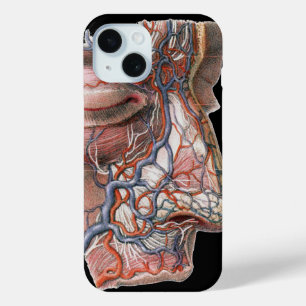 Coque Case-Mate iPhone Science vintage Anatomie humaine, Visage avec nez