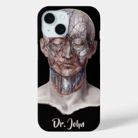 Science vintage de l'anatomie humaine, nez de gorg