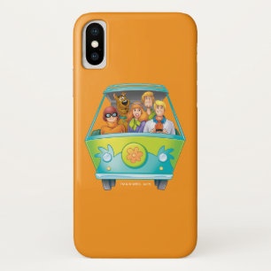 Coque iPhone X Scooby-Doo et l'aerographe de machine de mystère