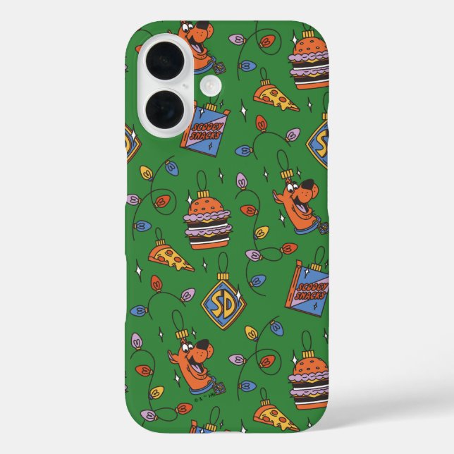 Coques Case-Mate iPhone Scooby-Doo Holiday Snack Lights Pattern (Verso)
