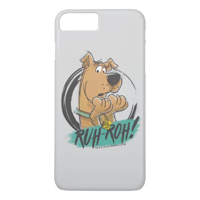 Coques Case-Mate iPhone Scooby-Doo "Ruh Roh !" Croquis de marqueur (Dos)