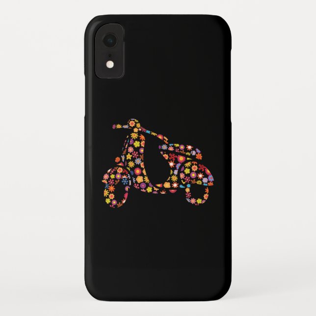Coques Case-Mate iPhone Scooter à moteur motif floral (Dos)