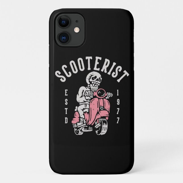 Coques Case-Mate iPhone scooteriste votre slogan ici (Dos)