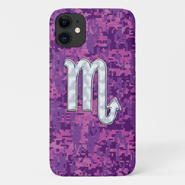 Coques Case-Mate iPhone Scorpio Horoscope Connexion Camion numérique rose (Dos)