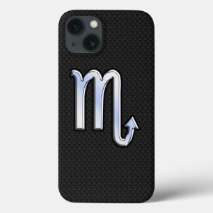 Coque Case-Mate iPhone Scorpio Zodiac chrome comme sur la peau de serpent