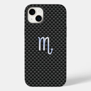 Coque Case-Mate iPhone Scorpio Zodiac Sign on Carbon Fibre