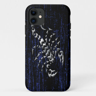 Coque iPhone 11 Scorpion argenté