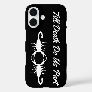 Coque Pour iPhone 16 Scorpions Mariages blancs gothiques personnalisés