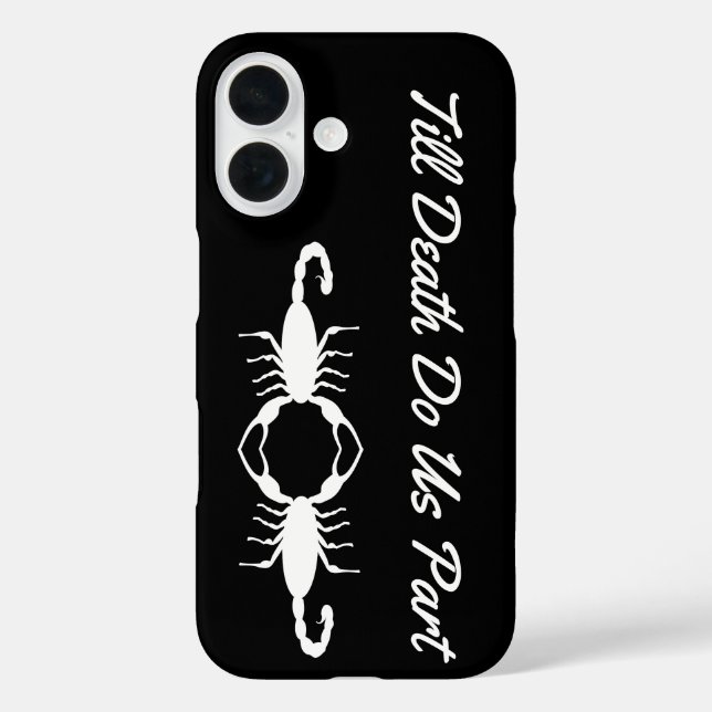 Coques Case-Mate iPhone Scorpions Mariages blancs gothiques personnalisés (Verso)