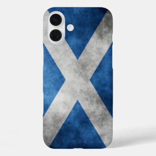 Coque Pour iPhone 16 Plus Scotland Grunge - Saint Andrew's Cross