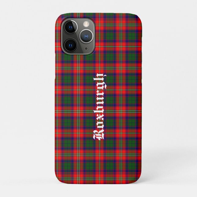 Coques Case-Mate iPhone Scotland Roxburgh District Tartan Personnalisé (Dos)