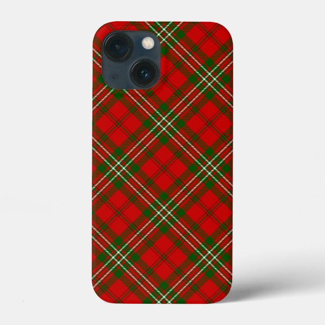 Coques Case-Mate iPhone Scott tartan rouge vert plaid (Verso)