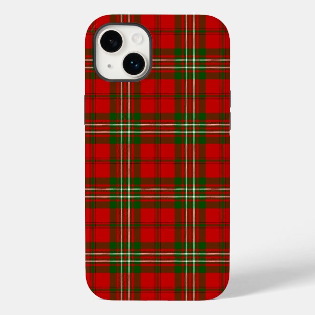 Coques Case-Mate iPhone Scott tartan rouge vert plaid (Verso)