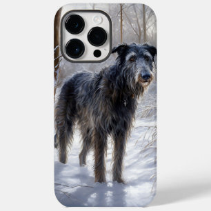 Coque Case-Mate iPhone Scottish Deerhound Laissez-le neiger Noël