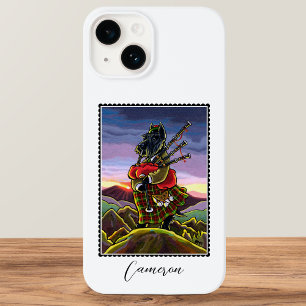 Coque Case-Mate iPhone Scottish Terrier Bagpipes Kilt Dog Nom personnalis